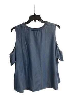 Belk Brand 100% Lyocell Cold Shoulder Blouse Size XXL